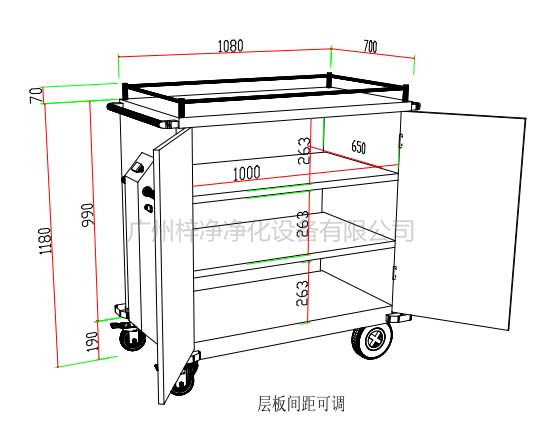 無菌物品運(yùn)送車、回收車、下送車、電動運(yùn)送車、密封車設(shè)計(jì)圖
